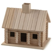 9" Log Cabin Birdhouse by Make Market
