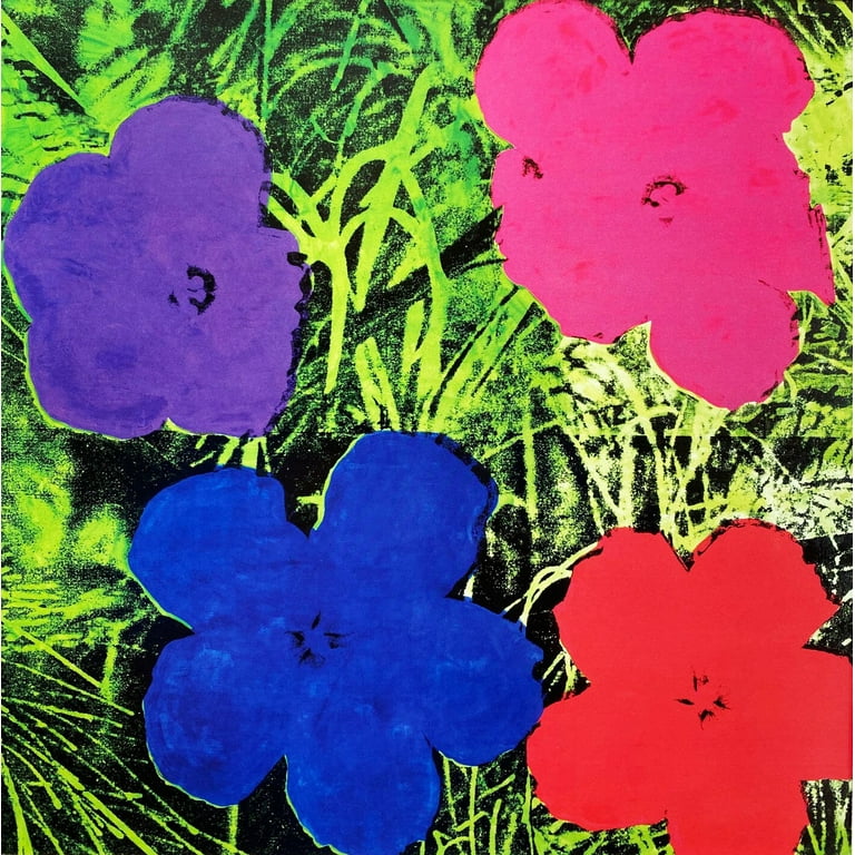 Adam Lister Andy Warhol Flowersプリントアート Adam Lister Andy Warhol Flowersプリントアート