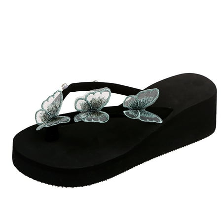 

Summer Womens Ladies Wedge Platform Flip Flops Slippers Casual Slip On Shoes0