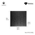 thumbnail image 3 of PAPEL TAPIZ PATRÓN LADRILLO 10 PZAS COLOR NEGRO, 3 of 7