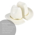 thumbnail image 3 of Mainstays White Ceramic Tabletop Cowboy Hat Bookends, 3 of 15