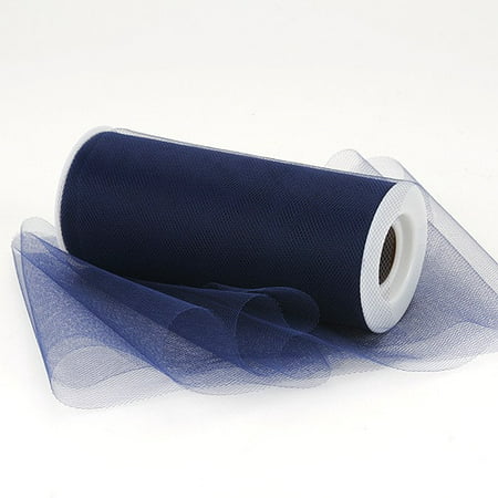 Navy Blue - Premium Tulle Fabric ( 6 Inch | 25 Yards )
