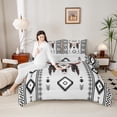 thumbnail image 4 of jejeloiu Ancient Aztec Print Queen Comforter Set,Vintage Geometric Thombus Bedding Sets,Farmhouse Bull Skull Bedding Comforter Set For Adults,Ultra Soft Home Decor Reversible,3pcs, 4 of 8