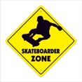 thumbnail image 1 of SignMission D-12-X-SKATEBOARDER 12 Po Skateboarder Zone Xing Croix Autocollant Signe, 1 of 1
