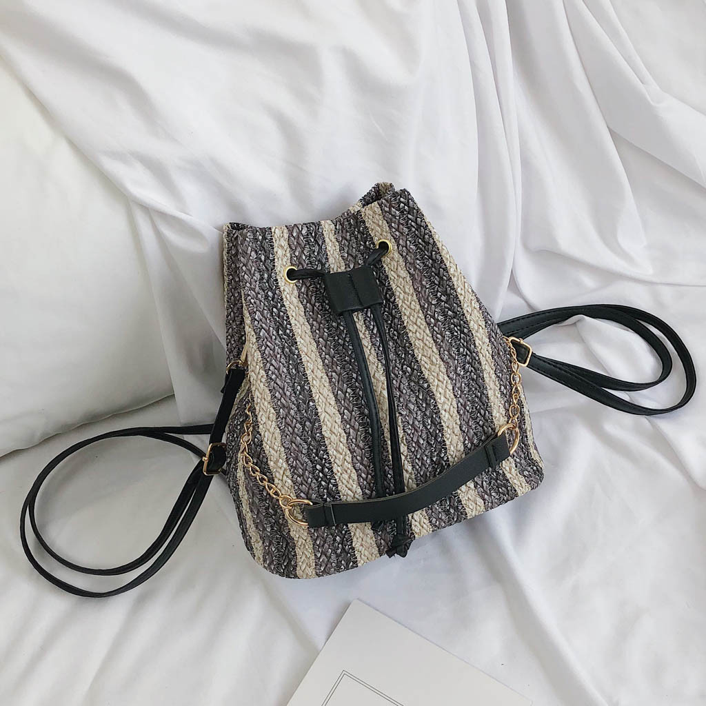 woven bucket bag