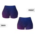 thumbnail image 6 of Yiaed Neon Glitter Print Women's Athletic Shorts Running Shorts Sporty Short High Waisted Elastic Workout Shorts for Yoga Gym Running & Sports -XX-Large, 6 of 8