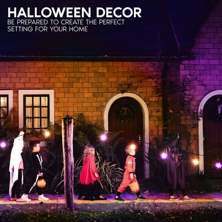 Luxrite S14 Halloween LED Purple and Orange Light Bulbs, 0.5 Luxrite S14 Halloween LED Purple and Orange Light Bulbs, 0.5