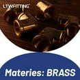 thumbnail image 4 of LTWFITTING Brass Pipe Fitting Female 90 Deg 3/8-Inch NPT Elbow Fuel Air(Pack of 5), 4 of 4
