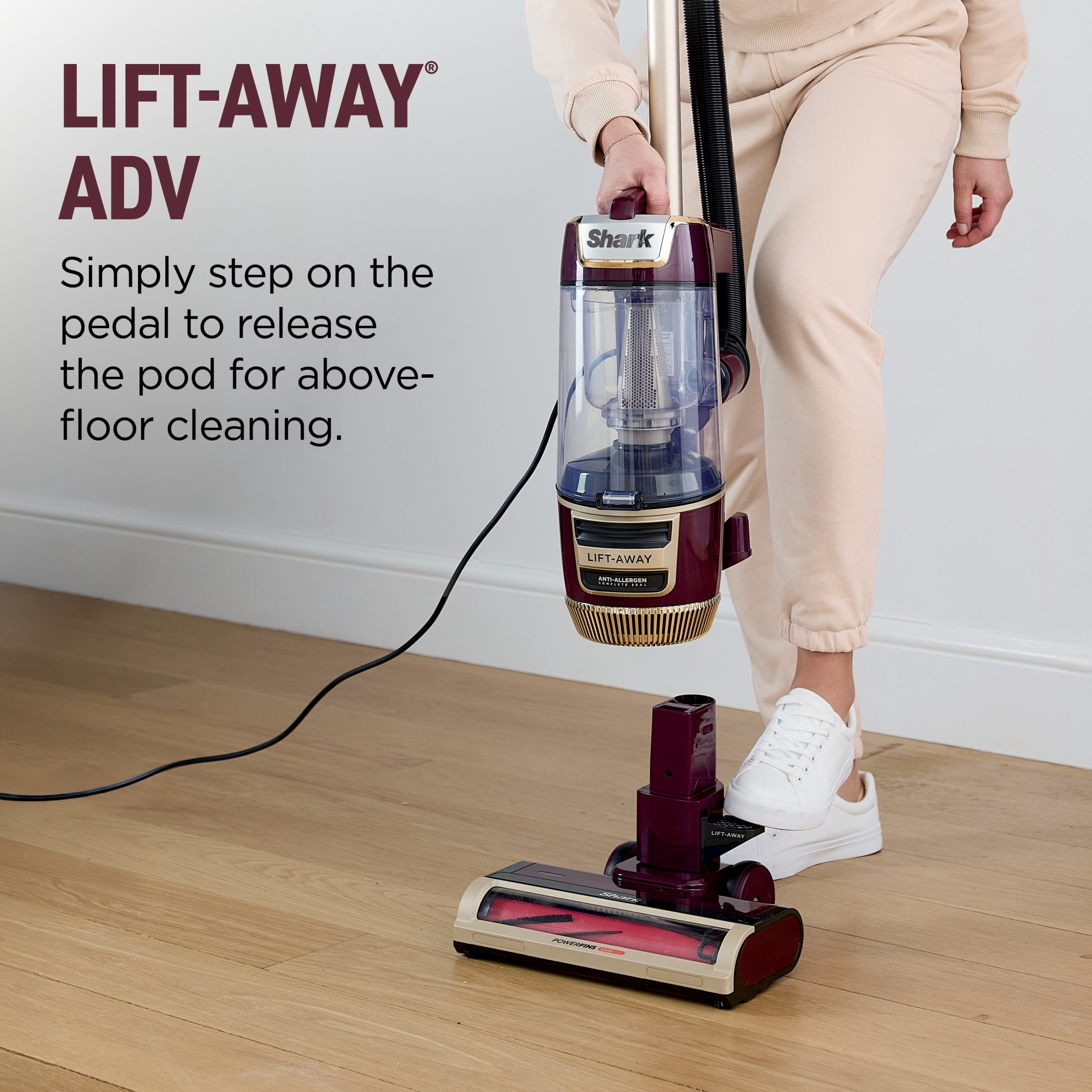 Shark Rotator Lift-Away ADV Upright Vacuum, with PowerFins HairPro Brushroll, LU240 Terracotta