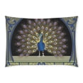 thumbnail image 1 of RYLABLUE Peacock Feathers Pillow Case Pillow Cover Two Sides Printing 20x30 inches, 1 of 2