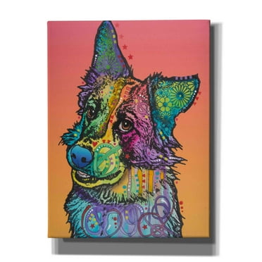 Epic Graffiti 'Axel' by Dean Russo, Giclee Canvas Wall Art, 12"x16"