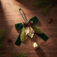 thumbnail image 4 of WDOBM Christmas Decorative Bows, Christmas Bowknot Bells Pendant Hanging Ornament, Christmas Tree Bow, Hanging Christmas Ornaments for Home Decor Indoor, 4 of 8