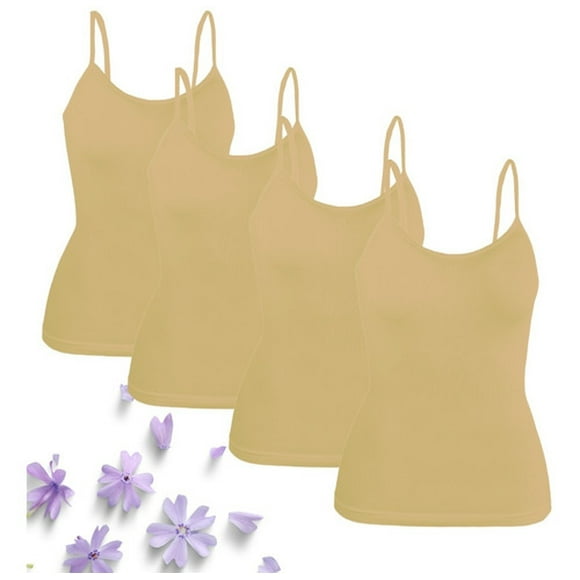 Pack 4 Blusas De Tirante Microfibra Fresca Basicos De Mujer LOLE  Blusa