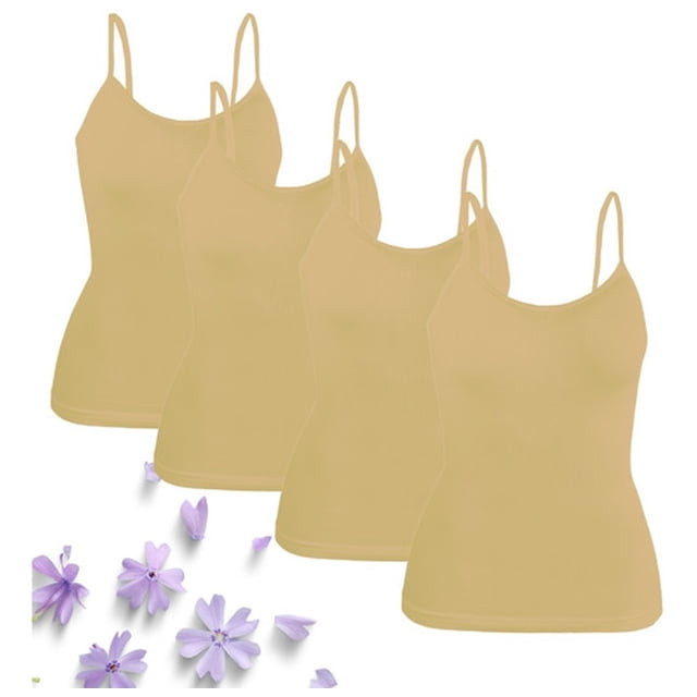 Pack 4 Blusas De Tirante Microfibra Fresca Basicos De Mujer LOLE Blusa