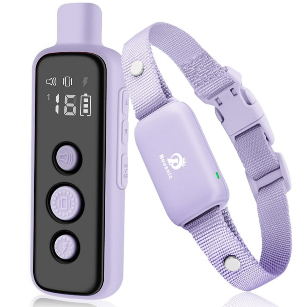 Collar de adiestramiento para perros Bousnic Shock, impermeable y recargable