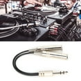 thumbnail image 6 of Y Splitter Adapter, Audio Cable Stereo Cord 6.35 Mm Female Cable Resist Corrosion  For Music Enthusiast For Male 0.2m/0.7ft, 6 of 8