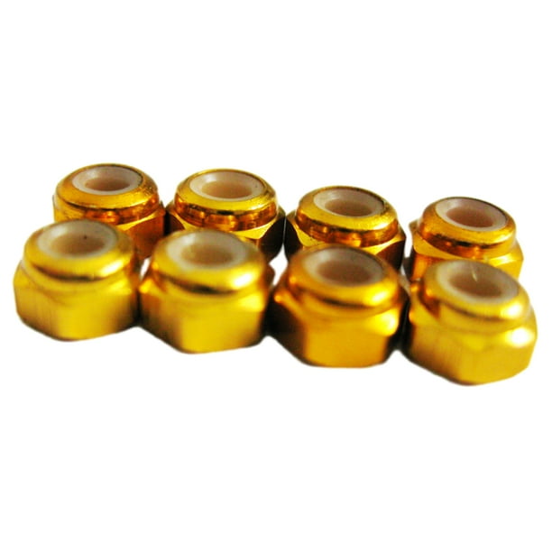 Vogacara RCGOFFLOW Tuerca de neumático Tuerca de neumático RC Duradera y a Prueba de óxido para vehículos de Carretera 1/18 Wltoys A959 A979 Kits de construcción modelo Dorado