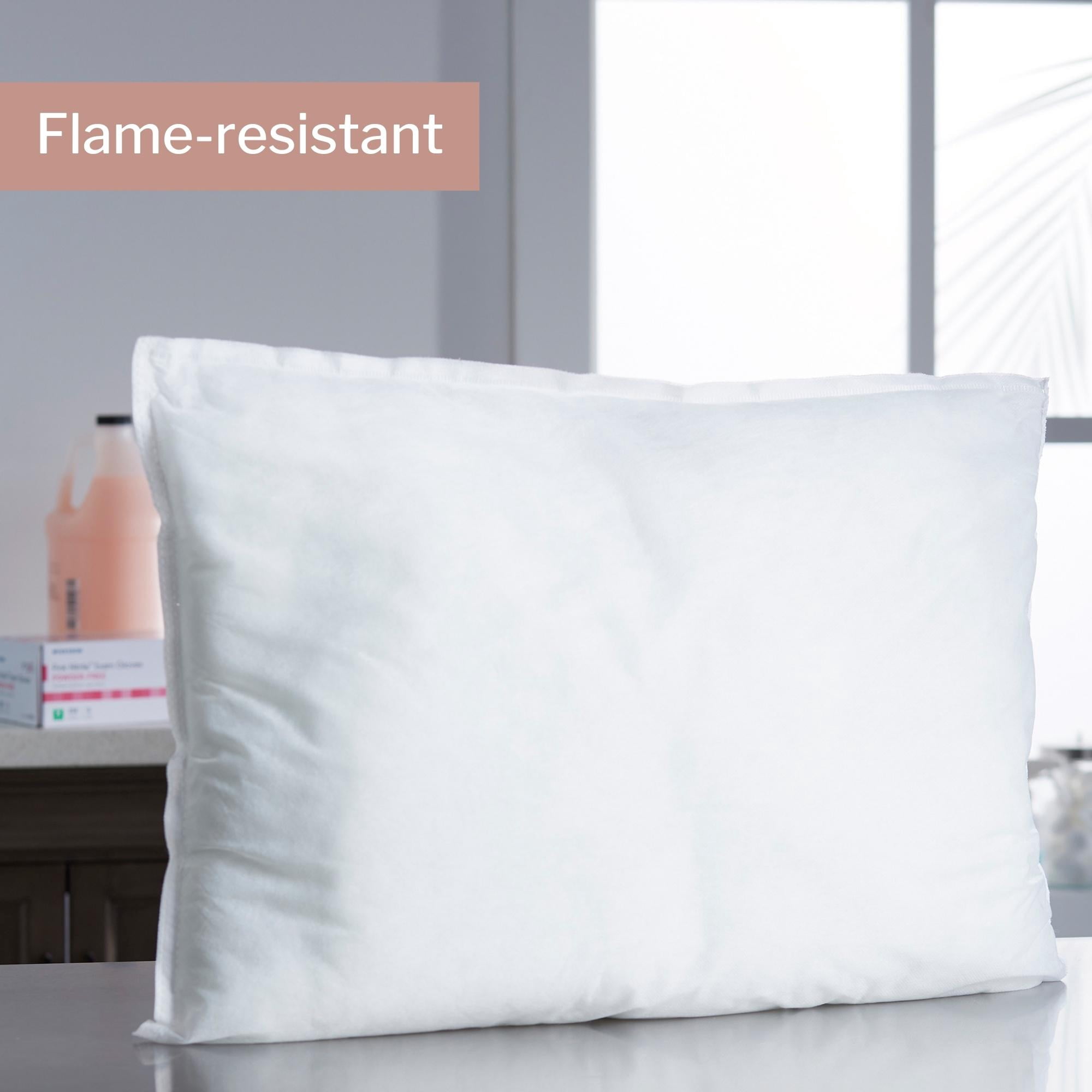 McKesson Disposable Pillow - Standard Size Fiberfill Medium Loft Medical Pillows, 24 Ct