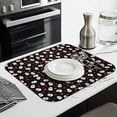thumbnail image 3 of Halloween Ghosts with Red Hearts Dish Drying Mat for Kitchen 1 Pack, Ultra Absorbent Microfiber Dishes Drainer Mats,16x18in(41x46cm), 3 of 6