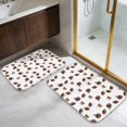 thumbnail image 5 of Football Helmet Brown Pattern Bath Mat Set Of 2,Non-Slip Rug for Bathroom,Kitchen,Bedroom,Entrance, 30x17 and 23.5x15.7 Inches, 5 of 5