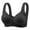Black, variant on Jamicy Womens Underwear Womens Daily Wear Front-Closure Cotton Bra Comfort Bra for Women Breathable Unlined Full Coverage Wireless