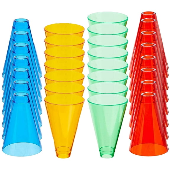 Stacking Hand Cones with Plastic Base, Set of 30