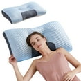 thumbnail image 6 of Zhourta Bed Pillow for Sleeping Memory Foam Pillow Non Collapse for Neck Shoulder Relaxing Soft Support Cervical Stretch Traction, 6 of 9