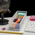 thumbnail image 4 of YBM Home White Mesh Drawer Organizer Tray for Kitchen and Desk Drawers 6” x 15” x 2”, 4 of 5