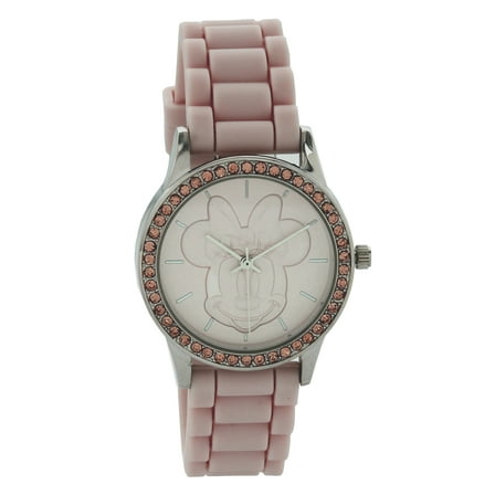 Disney Women's Mini Mouse Watch w/ Pink Dial & Strap MN1590BB