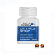 OmegaXL Joint & Muscle Supplement 60-Capsule Pack, Scientifically Formulated, Drug-Free, Enhances Mobility