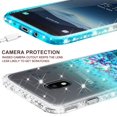 thumbnail image 5 of Compatible for Samsung Galaxy J7 (2018) J737 / Galaxy J7 Refine/Galaxy J7 Star/Galaxy J7 V 2nd Gen/Galaxy J7 Aero J737V / J7 Top / J7 Crown Case with Temper Glass Screen Protector Clear/Teal, 5 of 5