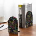 thumbnail image 5 of Naloa Color Summer 2 Pcs Bookend Large Capacity Office Book Ends for Home Office Library School Study Decoration, 5 of 8