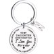 thumbnail image 1 of Llaveros para mujer, llavero de billetera, llavero de auto, llavero lindo para mi hija, llavero de acero inoxidable con mensaje inicial, apellido, 26 letras, llavero familiar inspirador, llavero con l, 1 of 3