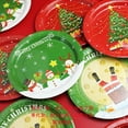 thumbnail image 5 of 60 Pcs Christmas Party Plates Paper Plates Disposable Plates Round Plates Party Supplies for Christmas Party, 9 Inches, 5 of 9