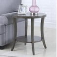 thumbnail image 2 of Gray Oval Shelf End Table with Wide Display Space - Perth, 2 of 7