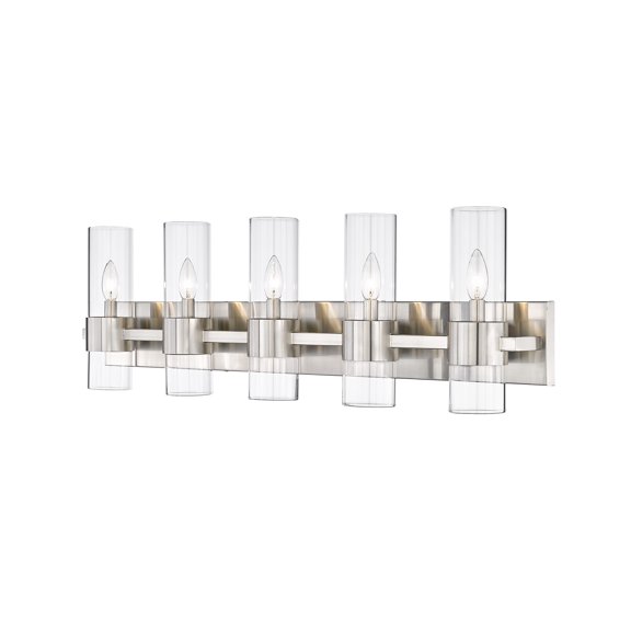 343-5V-BN-Z-Lite-Lawson - 5 Light Bath Vanity In Modern Style-11 Inches Tall and 38 Inches Wide-Brushed Nickel Finish