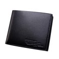 thumbnail image 1 of Funie Men Business Soft Faux Leather Short Wallet Purse Tickets Credit Cards Holder, 1 of 8