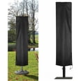thumbnail image 1 of Funda para sombrilla de jardín en 210D Oxford impermeable Funda para sombrilla de jardín Anti-UV/Polvo/Lluvia/Viento Funda protectora para sombrilla compensada 240x57x57cm Negro -, 1 of 5