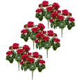 thumbnail image 1 of Artificial Geraniums Silk Flowers Heads Table Centerpiece Garden Wedding Prof, 1 of 9