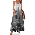 thumbnail image 1 of Vestido sin mangas skyline new york Vestido largo vestidos de fiesta elegantes para mujer 2024 Vestido mujer, 1 of 7