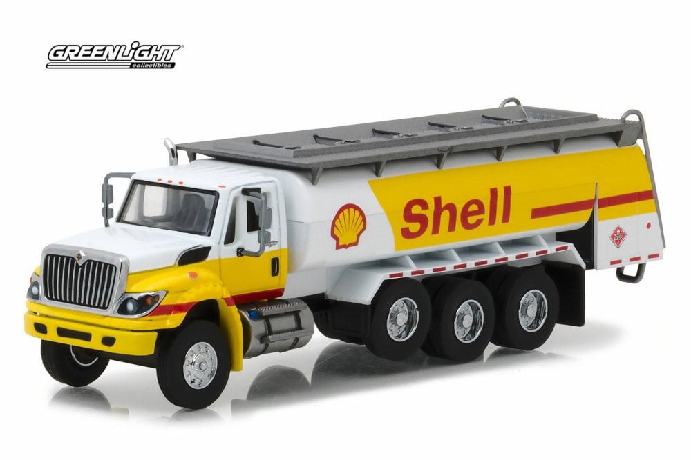 2017 International WorkStar Tanker Truck Shell Oil, Yellow w/ White Greenlight 45020C/48 1/