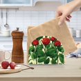 thumbnail image 6 of Napkin Holder Roses and Leaves Thick U Shape Acrylic Non Slip Space Saving for Kitchen, 6 of 9