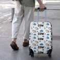 thumbnail image 3 of White Cow Milk Cloud Pattern Luggage Cover Fashion Suitcase Cover Baggage Covers Fit 25-28 Inch Luggage (Go Travel), 3 of 5