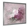 thumbnail image 2 of Designart 'Ancient Pink and Purple Flowers II' Traditional Framed Art Print, 2 of 4