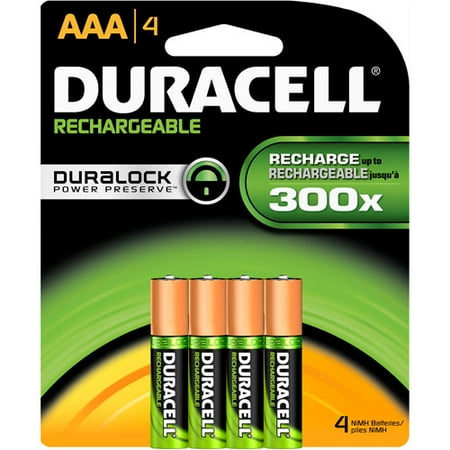 Duracell Rechargeable AAA Batteries 4 Count