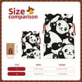 thumbnail image 3 of Xecao Seamless Pattern Cute Panda Print Burlap Gift Bags with Drawstring and Gift Tags, Gift Bags, Burlap Bags, Jute Bags for Party, Christmas, DIY Craft Bags-Medium, 3 of 9