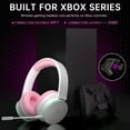 thumbnail image 6 of FONHAID 2.4GHz Wireless Gaming Headset for Xbox, PS5, Switch, Bluetooth Gaming Headphones with Detachable Noise Canceling Mic, 45H Battery, Pink, 6 of 8