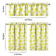 thumbnail image 6 of Kitchen Curtains 36 Inch Short - 3 Panel Set Lemon Print, Rod Pocket Window Curtains 100% Polyester, Cute Fruit Valance for Farmhouse, Cafe, Living Room, Bedroom, Easy Wash, 6 of 6
