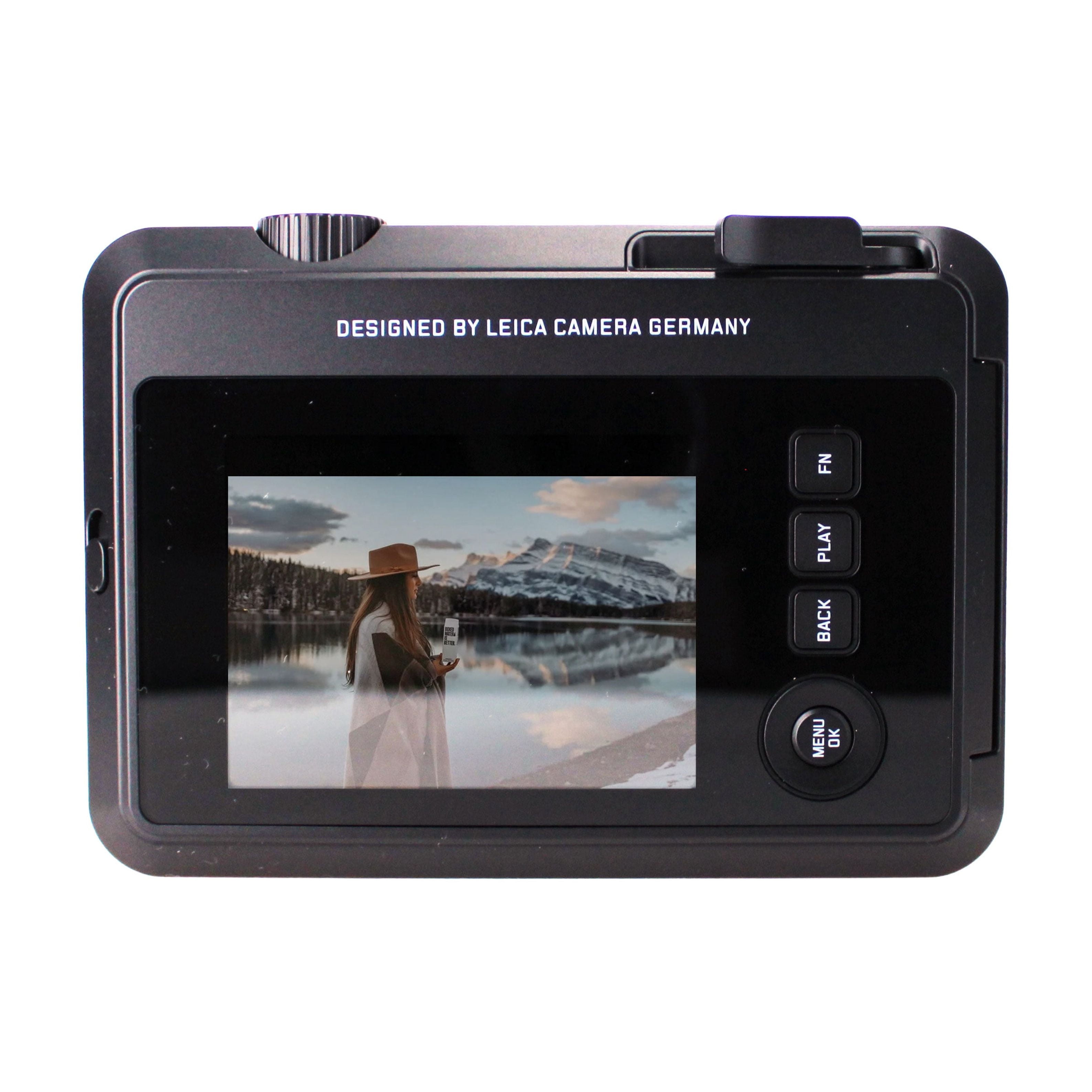 Leica Sofort 2 Hybrid Instant Photo Film and Digital Camera (Red) (19189) with LCD Display Bundle with Fujifilm Instant Film 100 Sheets + 128 GB Memory Card + Bag + Cleaning Kit