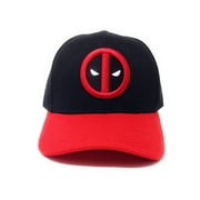 Deadpool Logo - Flat Embroidery - Red/Black Dad Cap Snapback